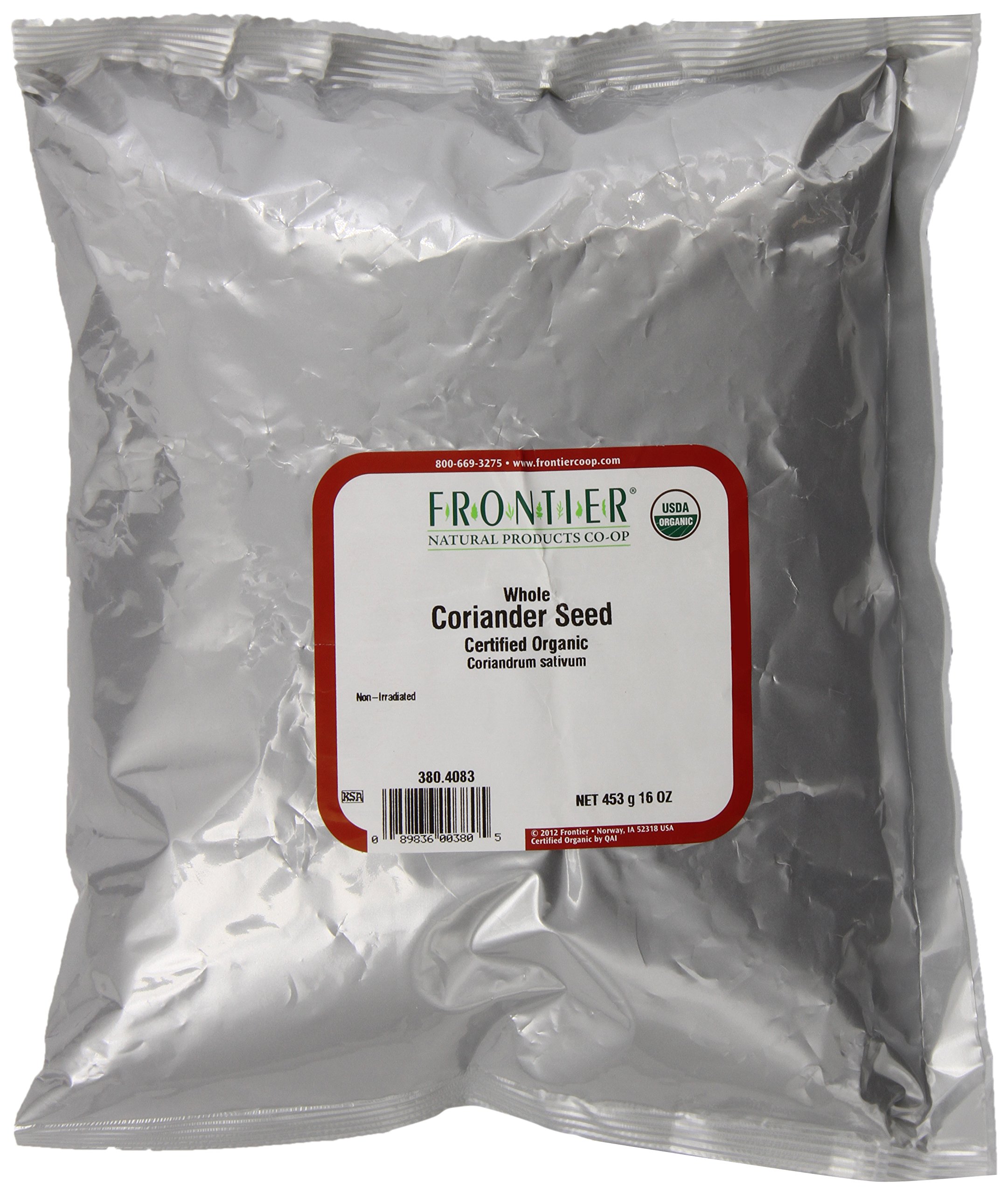 CORIANDER SEED WHOLE OG FRONTIER 1 LB