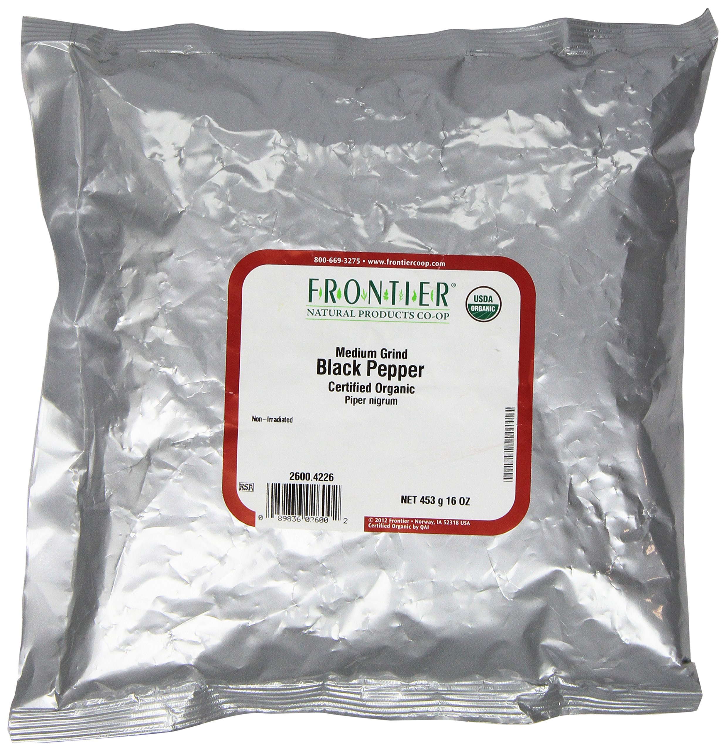 PEPPER BLACK MED GROUND OG FRONTIER 1 LB