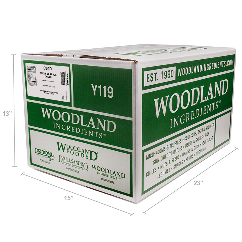 PEPPER DE ARBOL WHOLE WOODLAND 5 LBS