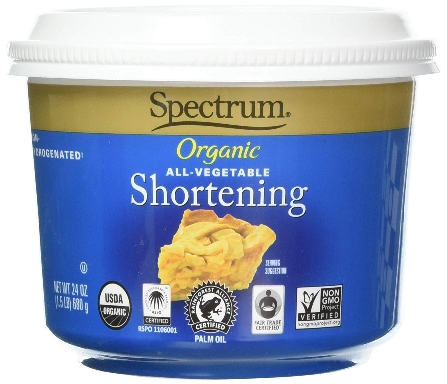 SHORTENING PALM OIL OG SPECTRUM 24 OZ