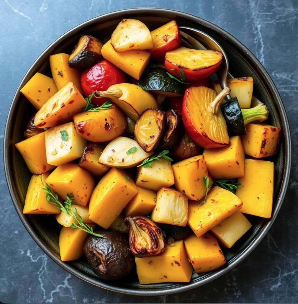 Roasted Turnip & Squash Medley
